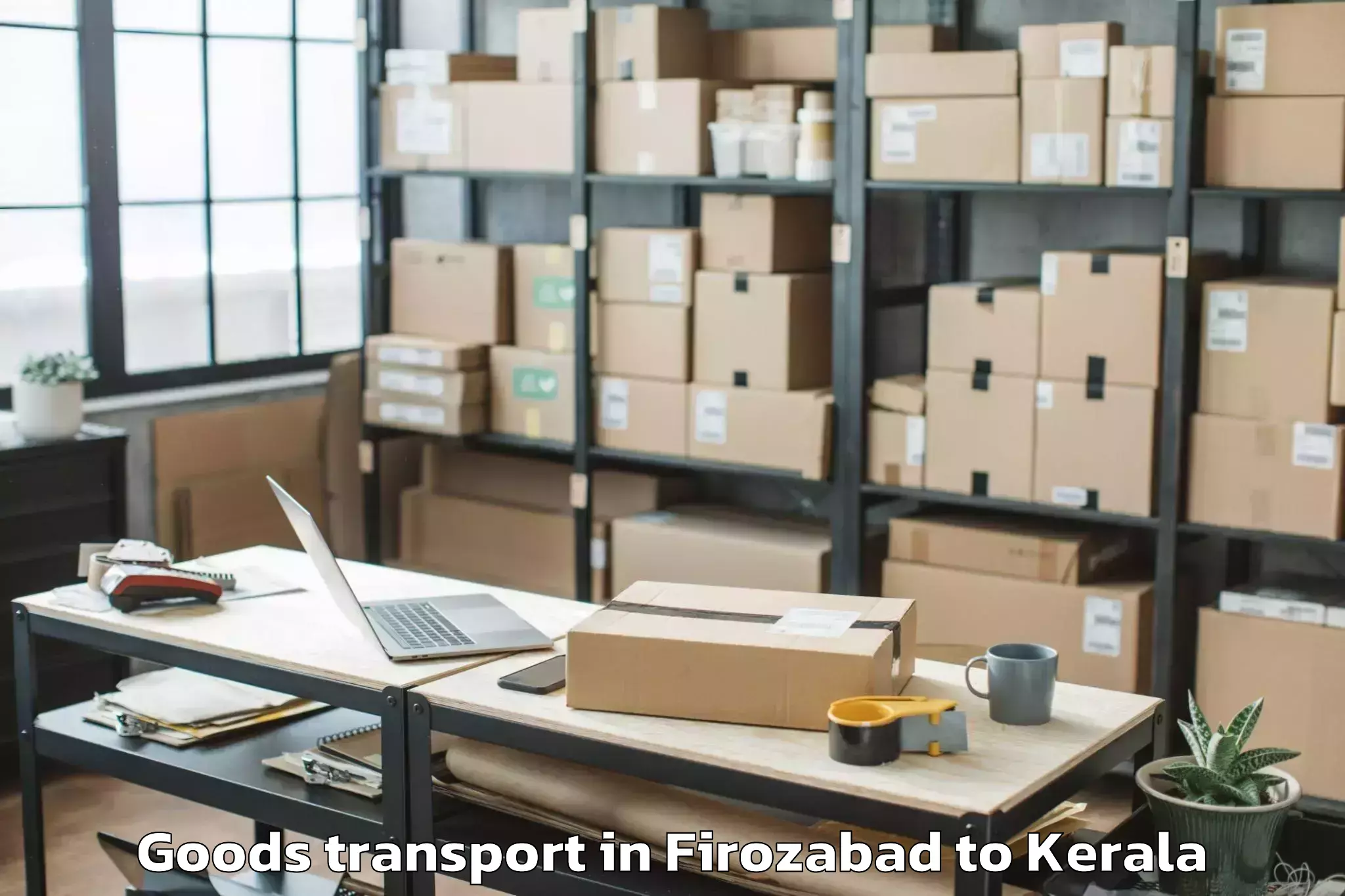 Trusted Firozabad to Mavelikara Goods Transport